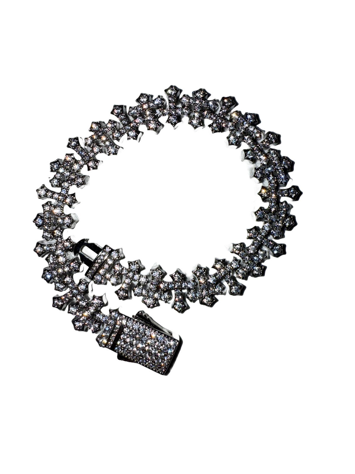 Iced Cross Bracelet