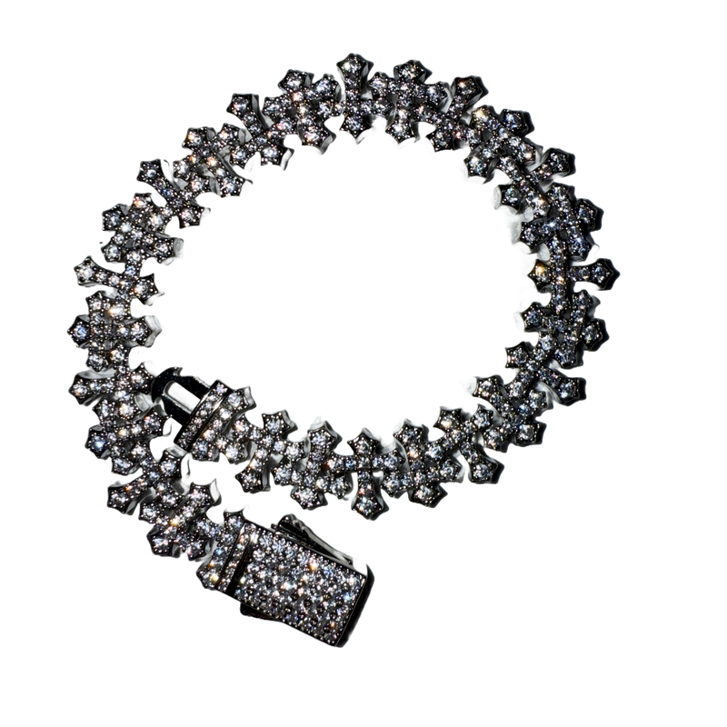 Iced Cross Bracelet
